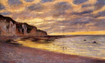 L Ally Point Marea Baja Playa Claude Monet Pinturas al óleo
